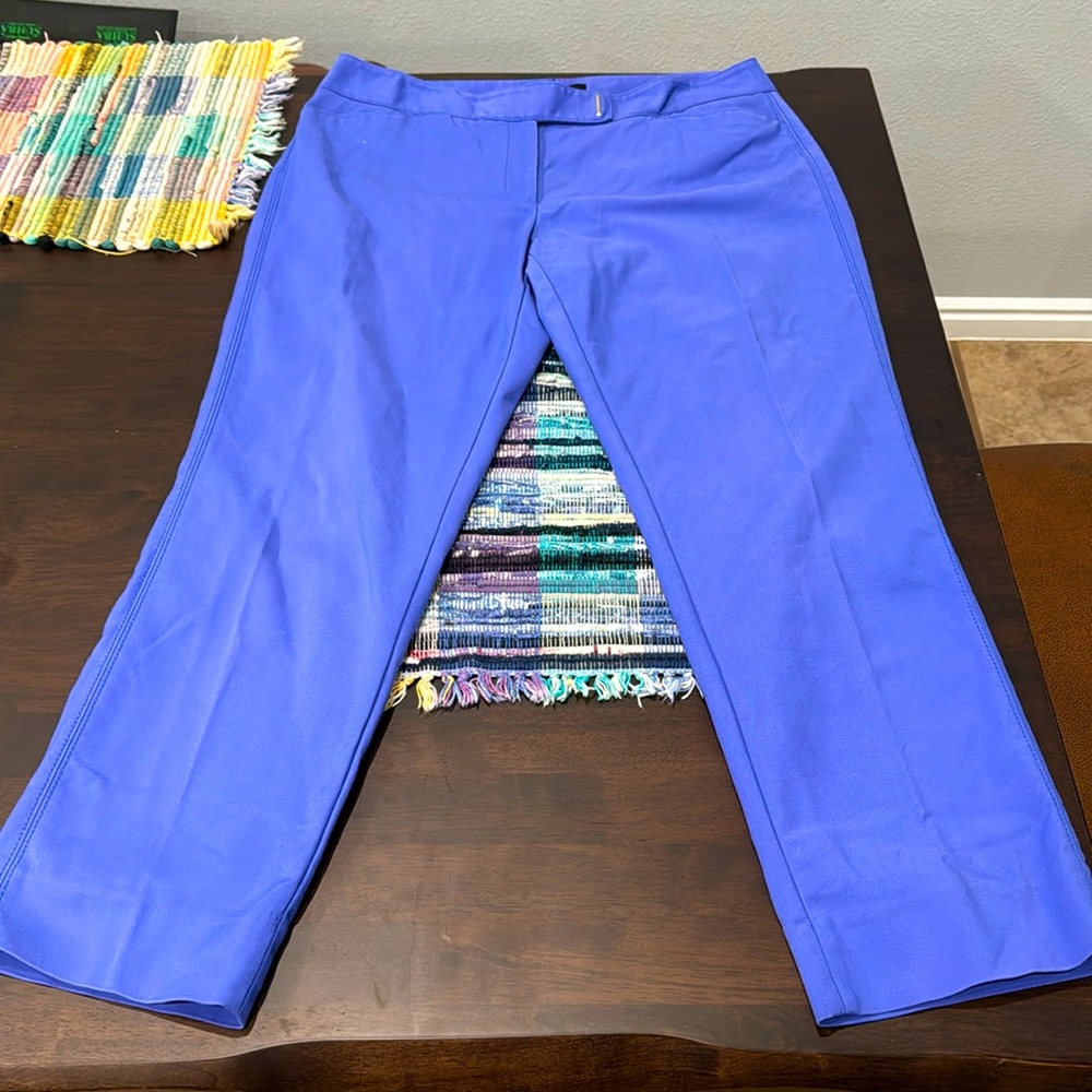 White House Black Market Periwinkle Slim Ankle Pants
